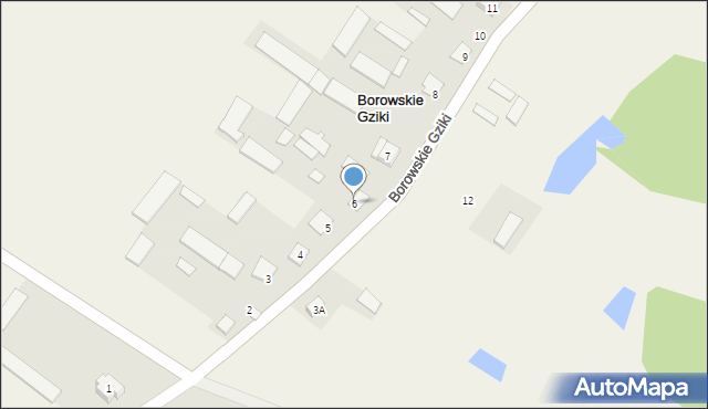 Borowskie Gziki, Borowskie Gziki, 6, mapa Borowskie Gziki