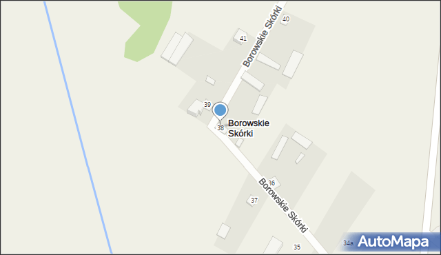 Borowskie Skórki, Borowskie Skórki, 38, mapa Borowskie Skórki