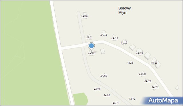 Borowy Młyn, Borowy Młyn, 4a/12, mapa Borowy Młyn