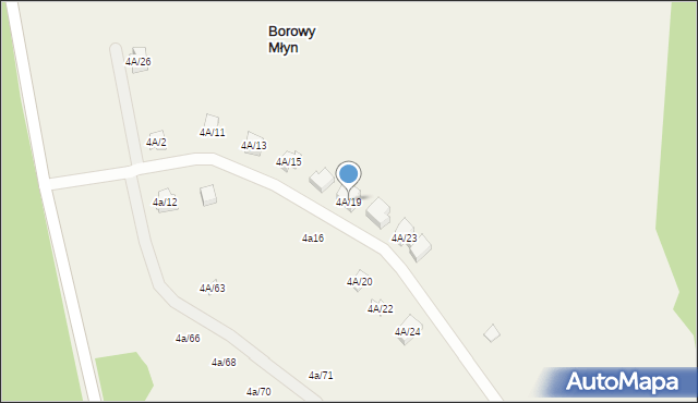 Borowy Młyn, Borowy Młyn, 4A/19, mapa Borowy Młyn