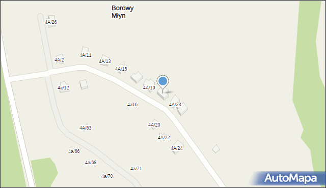 Borowy Młyn, Borowy Młyn, 4A/21, mapa Borowy Młyn