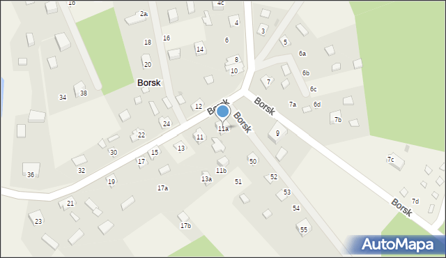 Borsk, Borsk, 11a, mapa Borsk