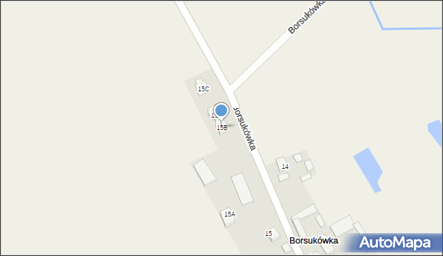 Borsukówka, Borsukówka, 15B, mapa Borsukówka