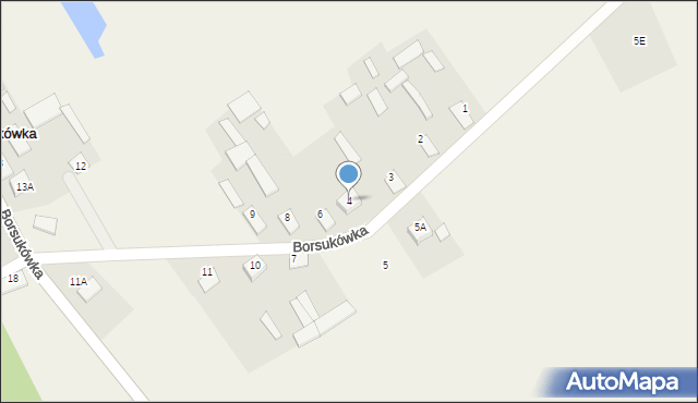 Borsukówka, Borsukówka, 4, mapa Borsukówka