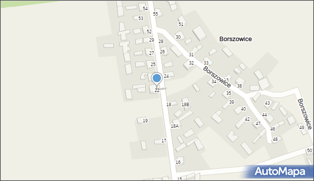 Borszowice, Borszowice, 22, mapa Borszowice