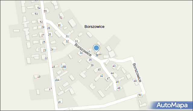 Borszowice, Borszowice, 38, mapa Borszowice