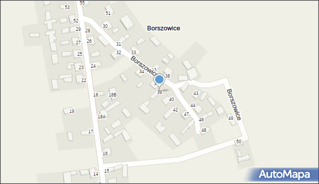 Borszowice, Borszowice, 39, mapa Borszowice