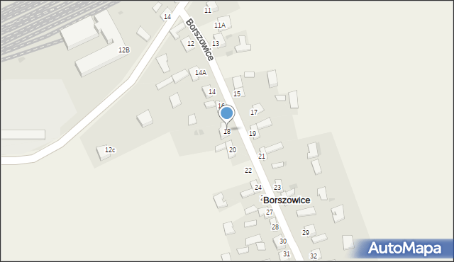 Borszowice, Borszowice, 18, mapa Borszowice