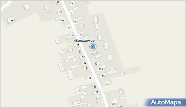 Borszowice, Borszowice, 29, mapa Borszowice