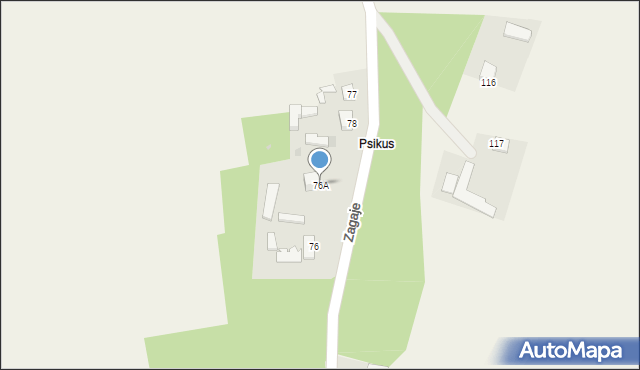 Borszowice, Borszowice, 76A, mapa Borszowice