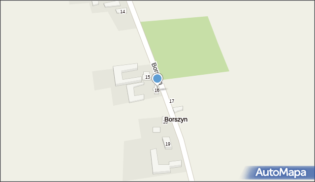 Borszyn, Borszyn, 16, mapa Borszyn