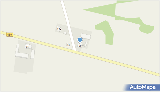 Borszyn, Borszyn, 25, mapa Borszyn