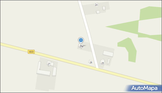 Borszyn, Borszyn, 25a, mapa Borszyn