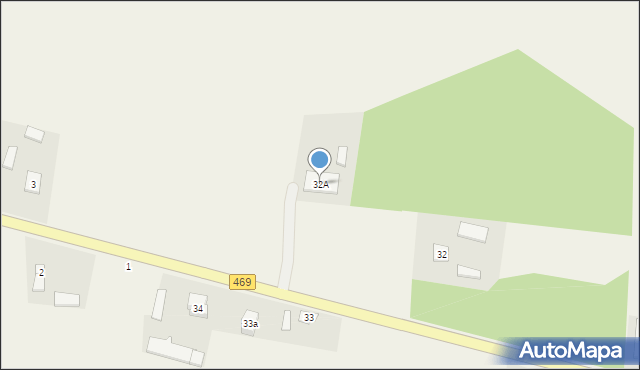 Borszyn, Borszyn, 32A, mapa Borszyn