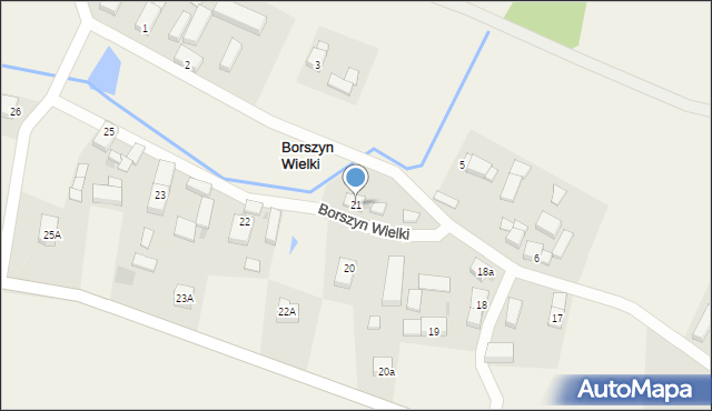 Borszyn Wielki, Borszyn Wielki, 21, mapa Borszyn Wielki