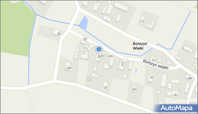 Borszyn Wielki, Borszyn Wielki, 23, mapa Borszyn Wielki