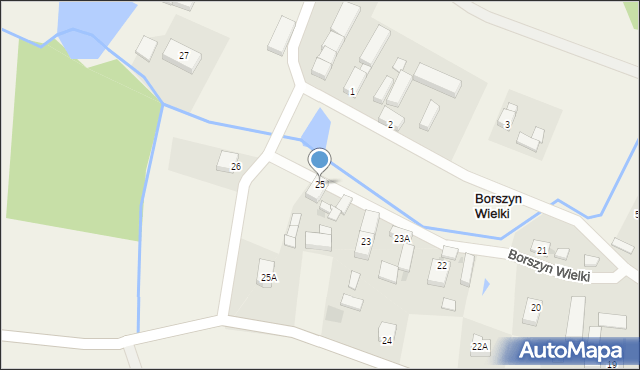 Borszyn Wielki, Borszyn Wielki, 25, mapa Borszyn Wielki