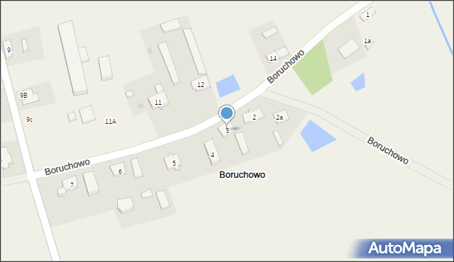 Boruchowo, Boruchowo, 3, mapa Boruchowo