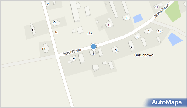 Boruchowo, Boruchowo, 6, mapa Boruchowo