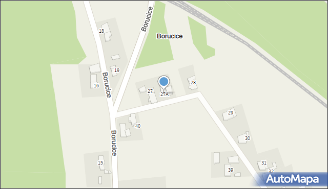 Borucice, Borucice, 27A, mapa Borucice