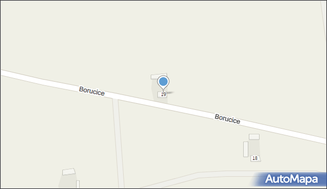 Borucice, Borucice, 19, mapa Borucice