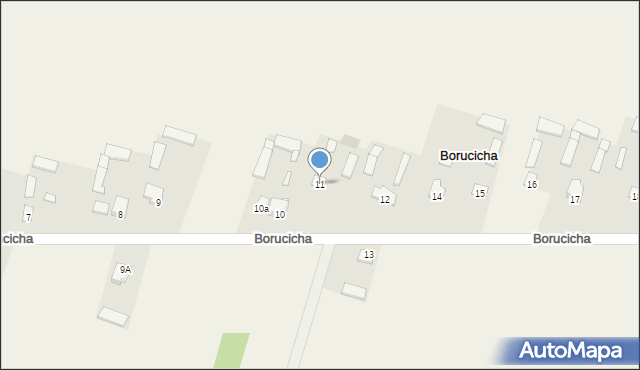 Borucicha, Borucicha, 11, mapa Borucicha