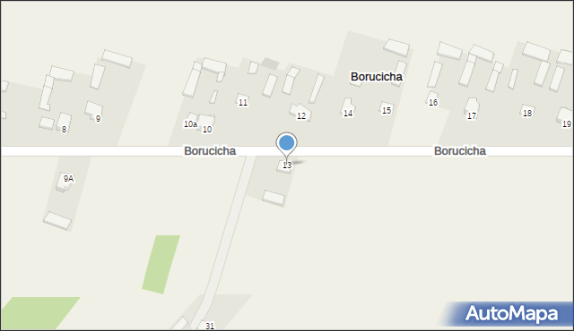 Borucicha, Borucicha, 13, mapa Borucicha