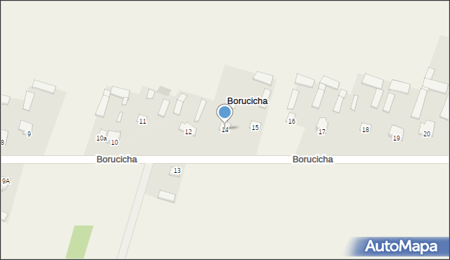 Borucicha, Borucicha, 14, mapa Borucicha