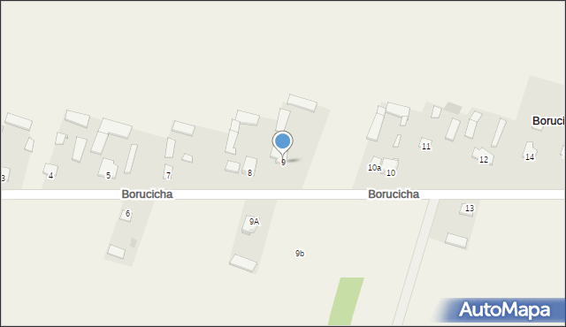 Borucicha, Borucicha, 9, mapa Borucicha