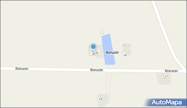 Borucin, Borucin, 20, mapa Borucin