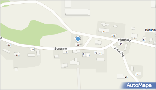 Borucino, Borucino, 21, mapa Borucino