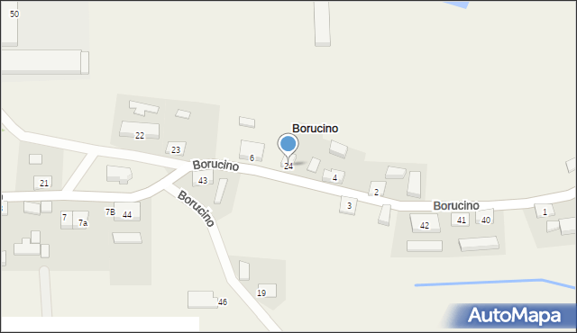 Borucino, Borucino, 24, mapa Borucino