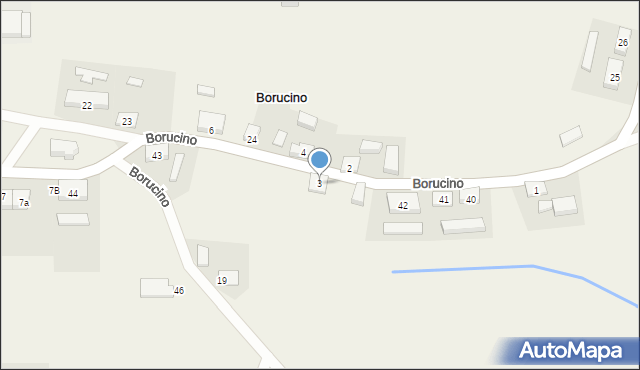 Borucino, Borucino, 3, mapa Borucino