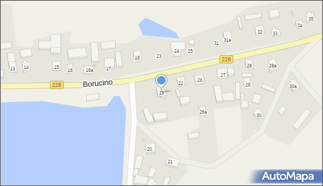 Borucino, Borucino, 19, mapa Borucino