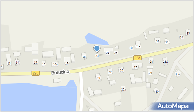 Borucino, Borucino, 23, mapa Borucino