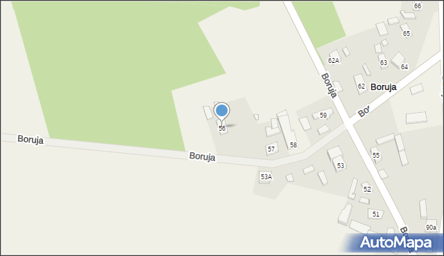 Boruja, Boruja, 56, mapa Boruja