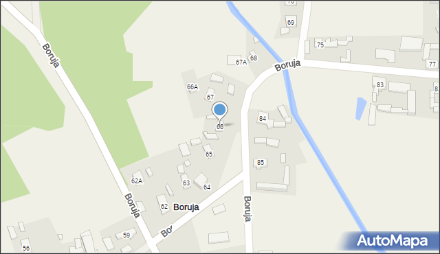 Boruja, Boruja, 66, mapa Boruja