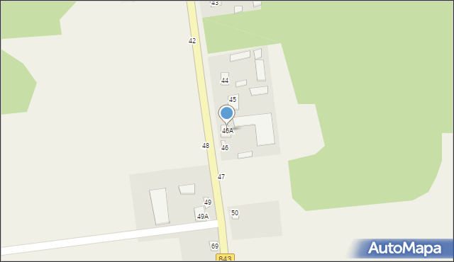 Boruń, Boruń, 46A, mapa Boruń