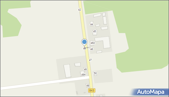 Boruń, Boruń, 48, mapa Boruń