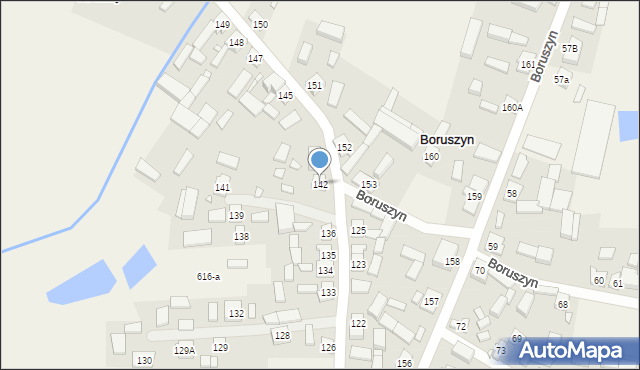 Boruszyn, Boruszyn, 142, mapa Boruszyn