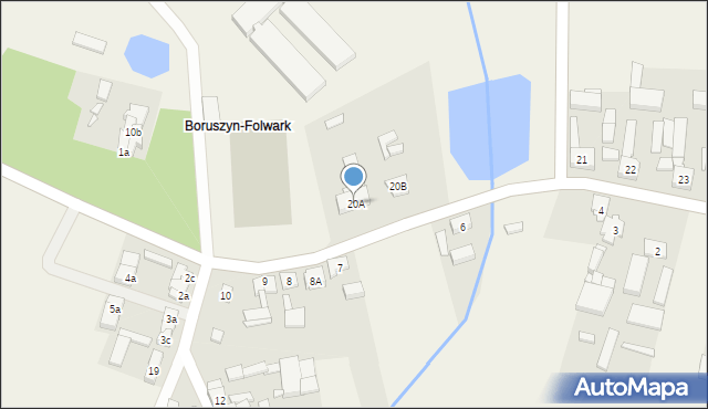 Boruszyn, Boruszyn, 20A, mapa Boruszyn