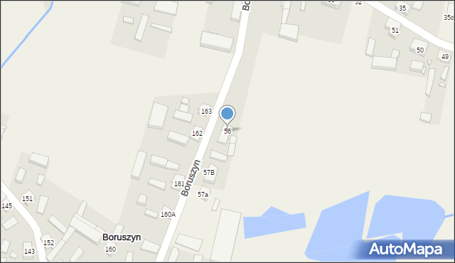 Boruszyn, Boruszyn, 56, mapa Boruszyn