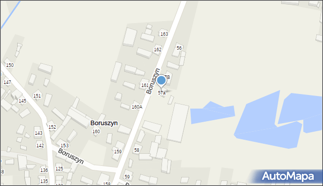 Boruszyn, Boruszyn, 57a, mapa Boruszyn