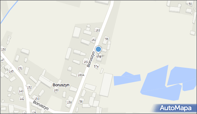 Boruszyn, Boruszyn, 57B, mapa Boruszyn