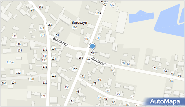 Boruszyn, Boruszyn, 59, mapa Boruszyn