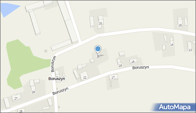 Boruszyn, Boruszyn, 18, mapa Boruszyn