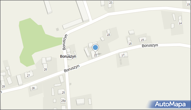 Boruszyn, Boruszyn, 22, mapa Boruszyn