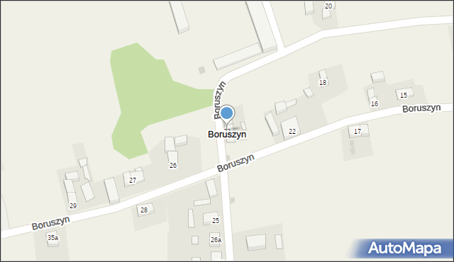 Boruszyn, Boruszyn, 23, mapa Boruszyn