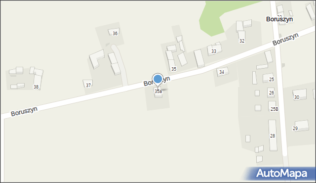 Boruszyn, Boruszyn, 35a, mapa Boruszyn
