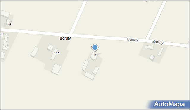 Boruty, Boruty, 6, mapa Boruty